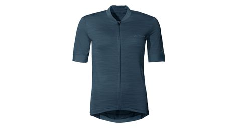 Maillot manches courtes vaude kuro fz tricot bleu