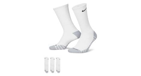 Nike everyday max cushion crew unisex sokken (x3) (3 paar) wit