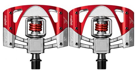 Crankbrothers paire de pedales mallet 3 rouge