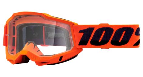 Masque 100% accuri 2 otg neon orange - ecran clear