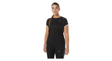 Camiseta de manga corta asics run icon para mujer negra