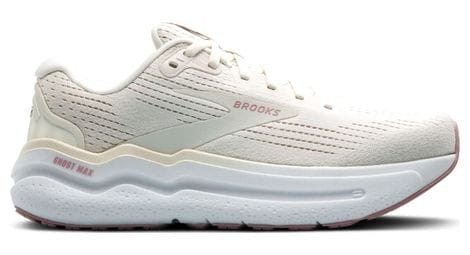 Chaussures running brooks ghost max 2 beige/blanc femme