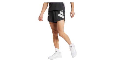 Short splité adidas Adizero Road to Records 3in Noir Homme