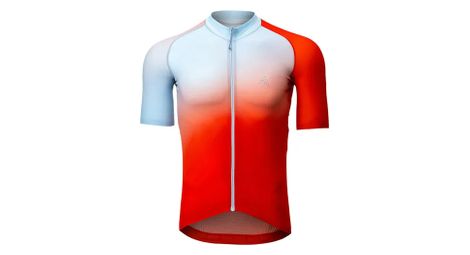 7mesh skyline maillot de manga corta rojo / blanco