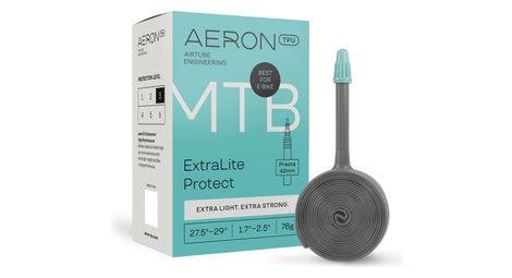 aeron tpu mtb extralite protect reinforced inner tube 27 5 29 presta 42 mm