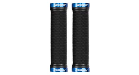 Reverse paire de grips lock on noir bleu