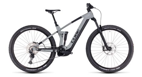 Cube stereo hybrid 140 hpc pro 750 electric volledig geveerde mtb shimano deore 11s 750 wh 29'' swamp grey green 2024