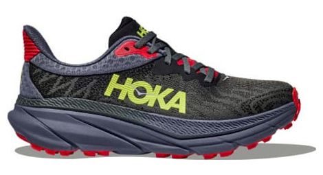 Chaussures trail hoka challenger 7 noir/bleu/rouge femme