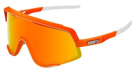 Lunettes 100 glendale orange miroir hiper rouge