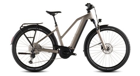 Cube Nuride Hybrid Pro 600 Trapezio Elettrico Trekking Bike Shimano Deore/Deore XT 12S 600 Wh 29'' Flash Stone Beige 2026