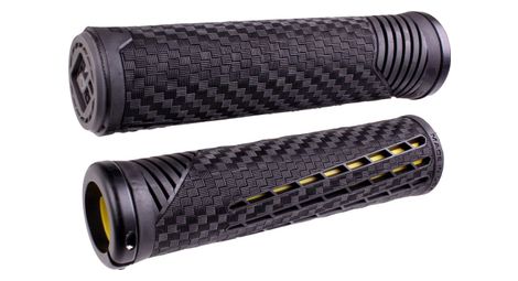 Paar odi cf v2 grips.1 lock on zwart / geel