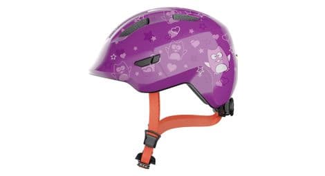 Abus casque vélo smiley 3.0 violet étoile