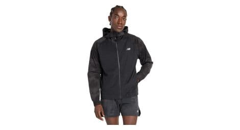 Veste imperméable new balance seasonal premium print noir homme