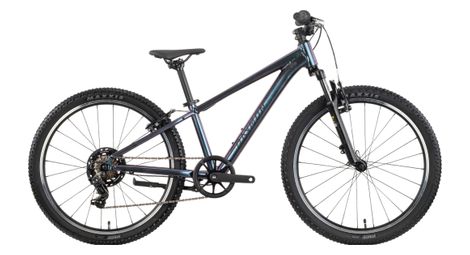 Raymon Nayta 24 Comp Kinder-Mountainbike, Shimano 7-Gang, 24 Zoll, Schwarz/Iridium-Blau