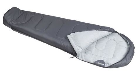 Abbey camp sac de couchage momie 100 polyester temperature de confort 10 c env 200 x 80cm gris