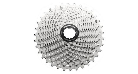 Cassette sunrace route/gravel csrx11 11 vitesses argent