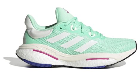 Zapatillas adidas running solar glide 6 verde rosa mujer