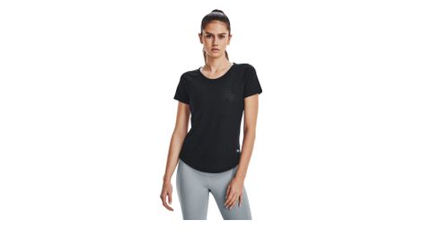 Camiseta de manga corta under armour streaker diamond mujer negra
