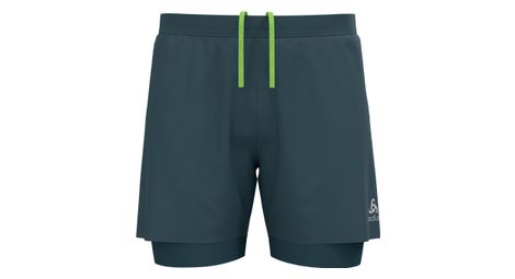 Short 2 en 1 odlo zeroweight 12 cm gris