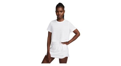 Camiseta de manga corta nike one classic breathe mujer blanca