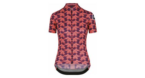 Assos fastlane diamond crazy damen kurzarm jersey rot