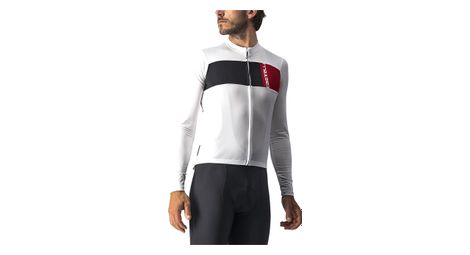 Maillot manches longues castelli prologo 7 blanc