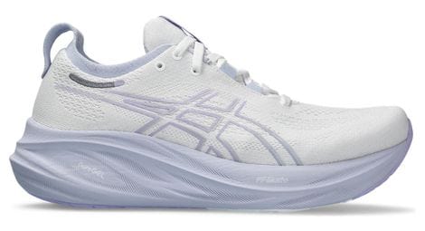 Asics gel nimbus 26 blanc violet women's running shoes