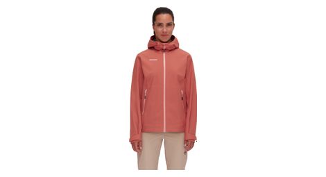 Veste imperméable mammut alto light hooded corail femme
