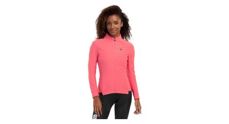Veste vélo softshell femme cyclisme j1 breakaway corail brillant