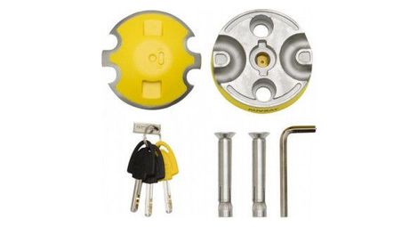 Support d'antivol auvray ancrage point fixe twin 65x42mm ø14mm