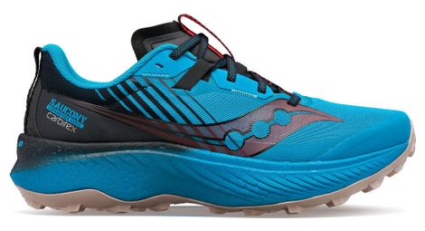 Zapatillas de trail saucony endorphin edge azul y negro para hombre