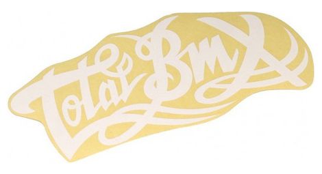 STICKER TOTAL LOGO LARGE WHITE
