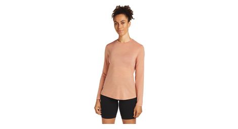 T-shirt manches longues femme icebreaker merino 125 cool-lite sphere 3 beige