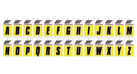 Inoltra lettere bmx nere p