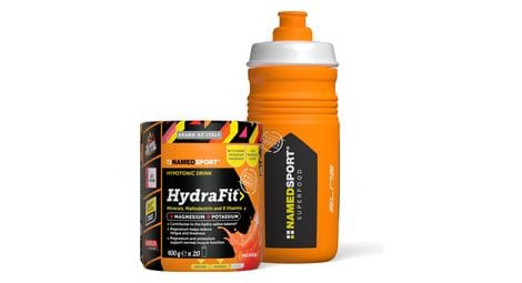 Boisson énergétique hydrafit orange sanguine + bidon