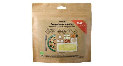 Gefriergetrocknete mahlzeit bio decathlon nutrition grieß mit gemüse - 150g