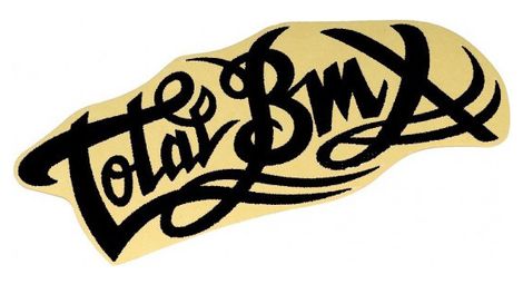 Sticker total logo small black