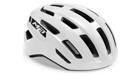 Casque route met miles blanc brillant