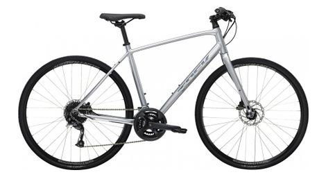 Velo fitness trek fx 2 disc shimano acera altus 9v 700 mm gris quicksilver 2023