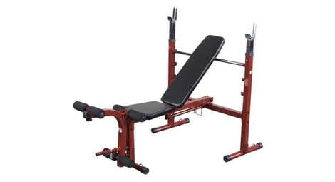 Banc de musculation guidé best fitness halter bench - foldable - bfob10 - avec leg trainer best fitness