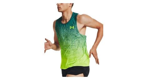 Debardeur under armour rushcicada vert jaune