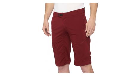 100% ridecamp red shorts