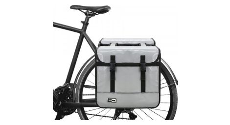 Sacoches doubles ebike vélo de ville 35 litres - gris