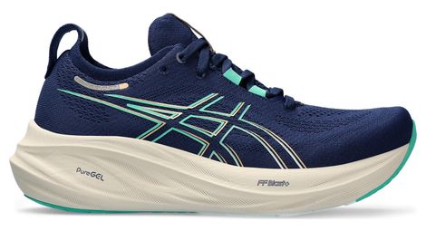 Asics Gel Nimbus 26 Bleu Vert Women's Running Shoes