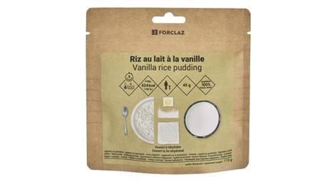 Decathlon nutrition postre liofilizado de leche de arroz y vainilla 45 g