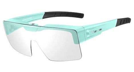 Lunettes de vélo photochromiques transparentes - bleu