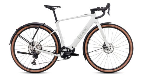 Cube nuroad hybrid c:62 race fe 400x elektro-gravelbike shimano grx 12s 400 wh 700 mm desertstone grau grün 2025