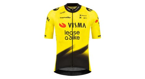 Visma team short sleeve jersey lease a bike yellow 2026 kids