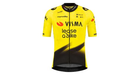 visma team short sleeve jersey lease a bike yellow 2026 kids