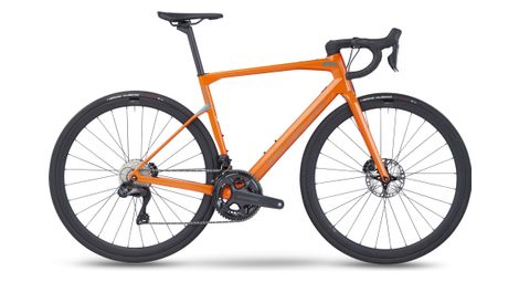 Bmc roadmachine one bicicletta da strada shimano ultegra di2 12s 700 mm arancione albicocca 2023